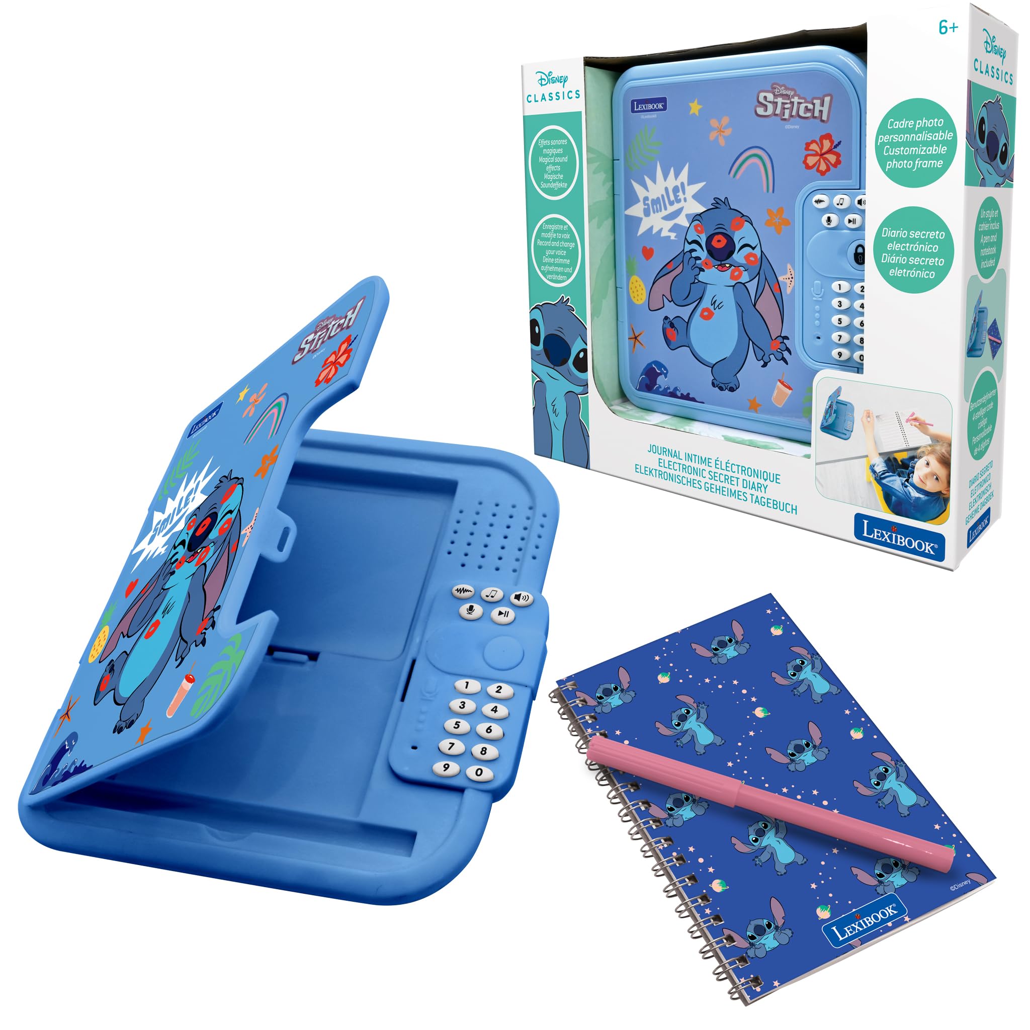 Amazon.com: Lexibook, Disney Stitch: Electronic Diary with Pen and